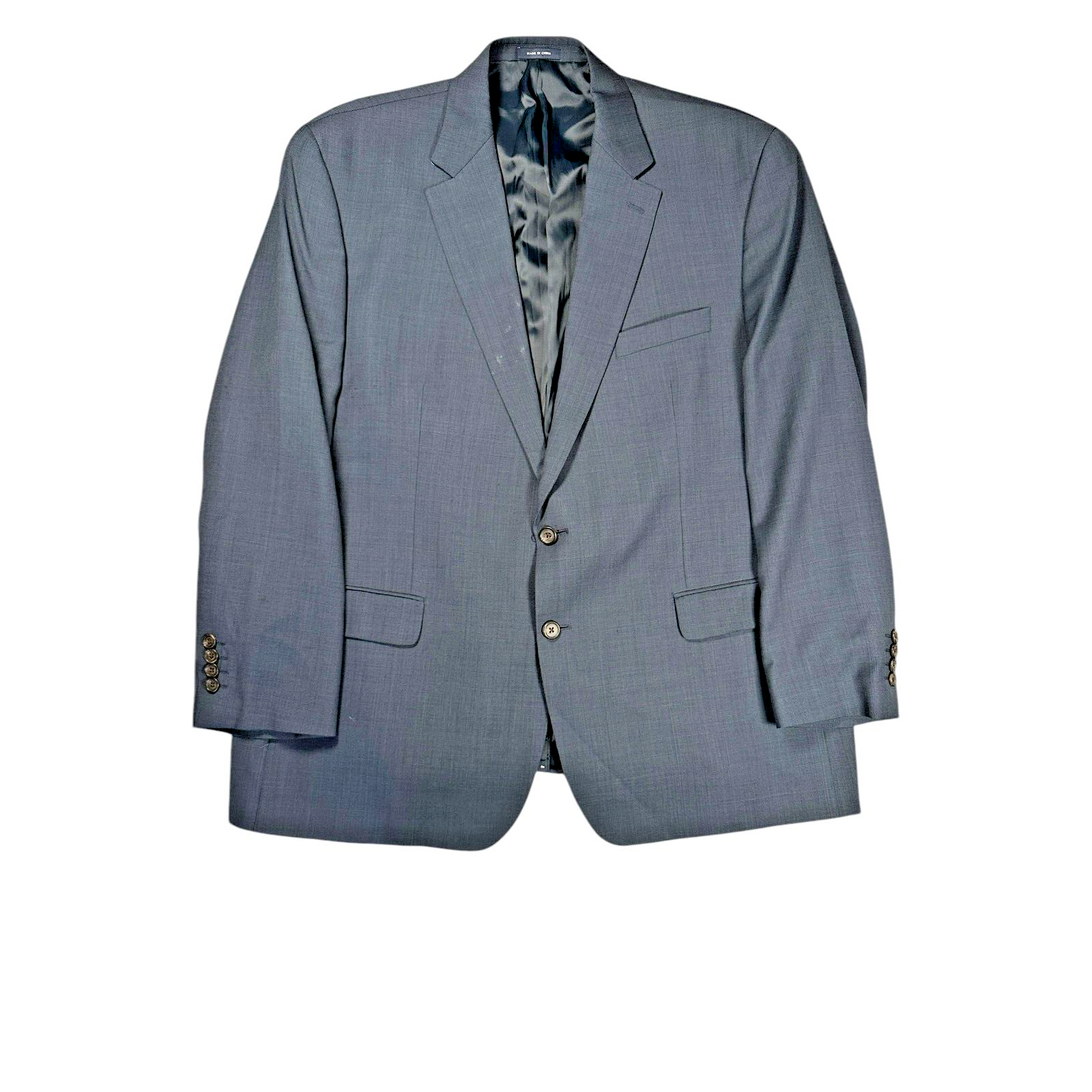 Ralph Lauren Wool Blazer Mens Sz 50r Blue Sport Coat Jacket Two Button